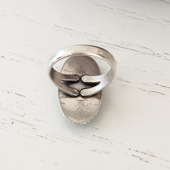 Bell Trading Company Vintage Sterling Silver Turquoise Ring - Picture 5 of 8